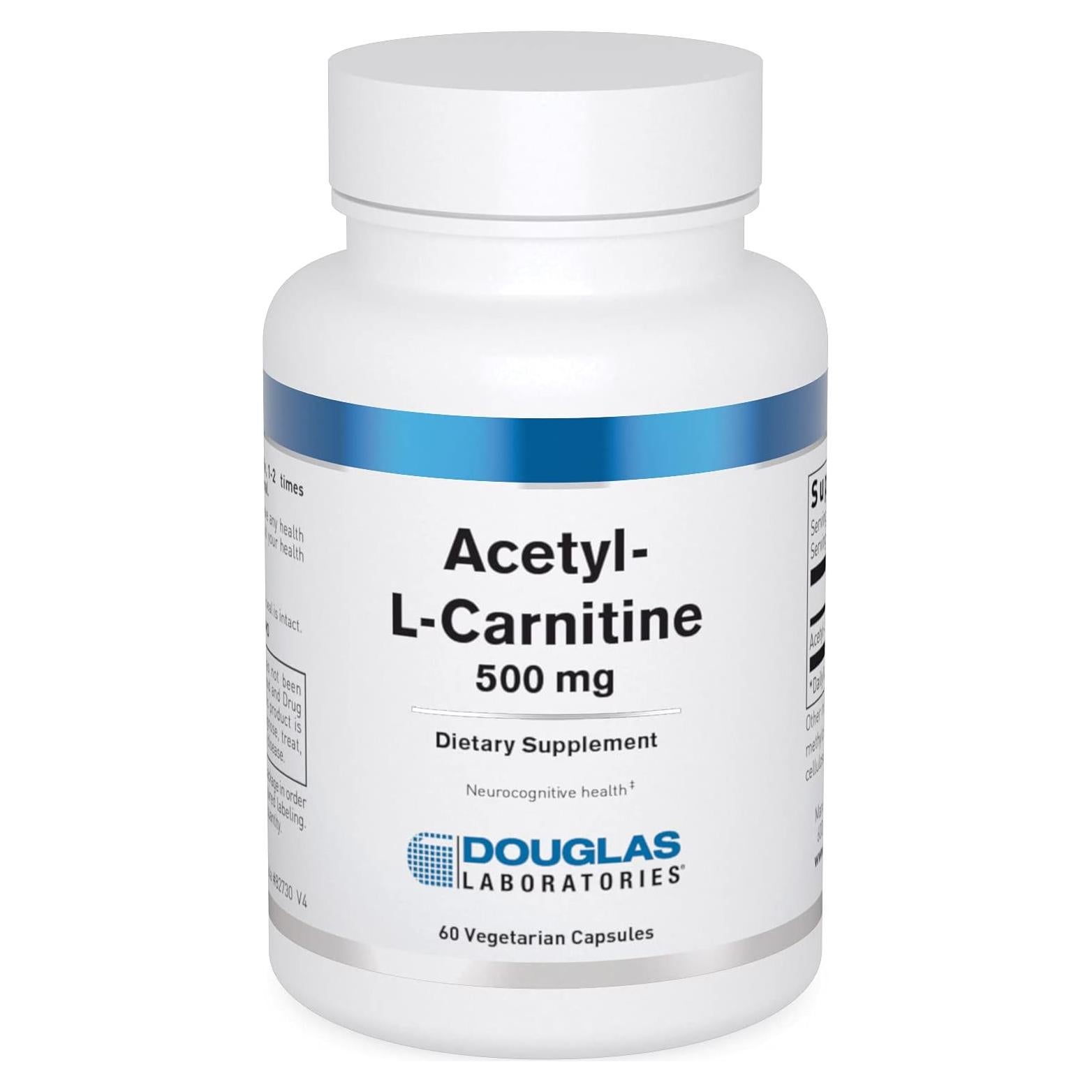 Acetil L-Carnitina 500 mg Douglas Laboratories 60 Cápsulas
