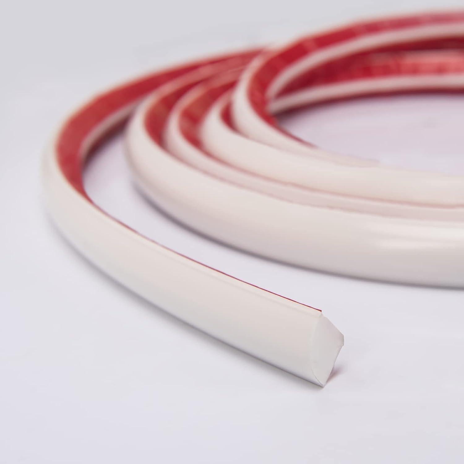 Tira de recorte autoadhesiva Art3d 10 Pies PVC Blanco