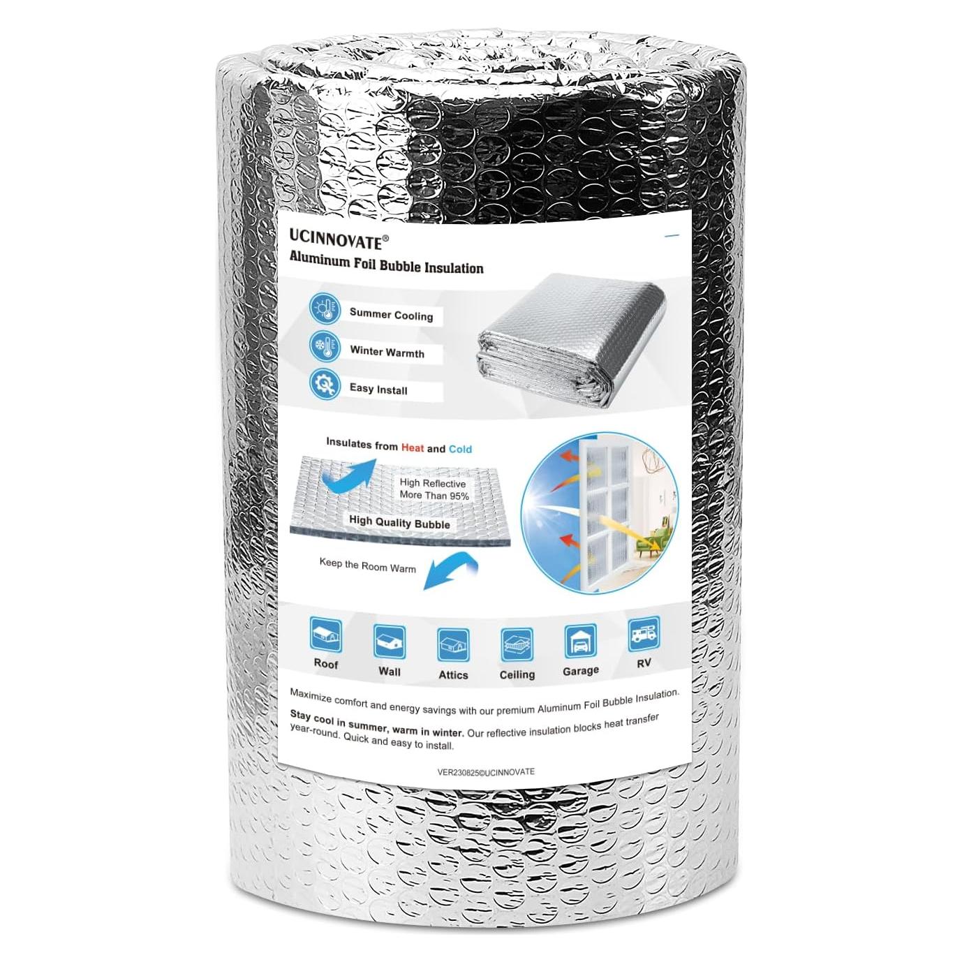 Rollo Aislante Térmico Aluminio UCINNOVATE 30.48 cm x 3.05 m