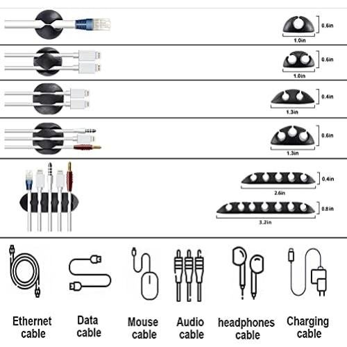 Kit de Organización de Cables N NOROCME 152 Piezas Negro