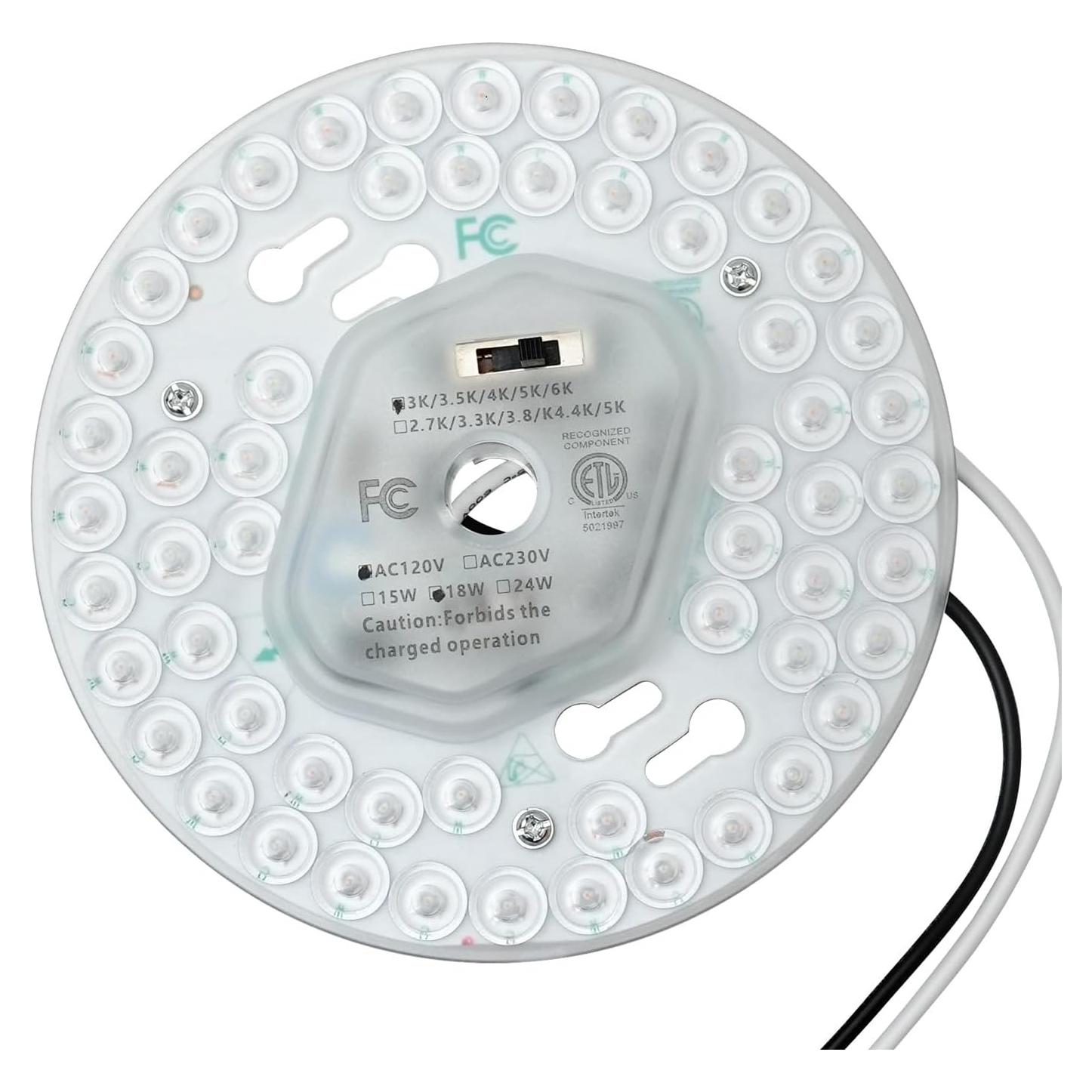 Kit Retrofit Luz Ventilador Techo LED 18W 2100LM 5CCT