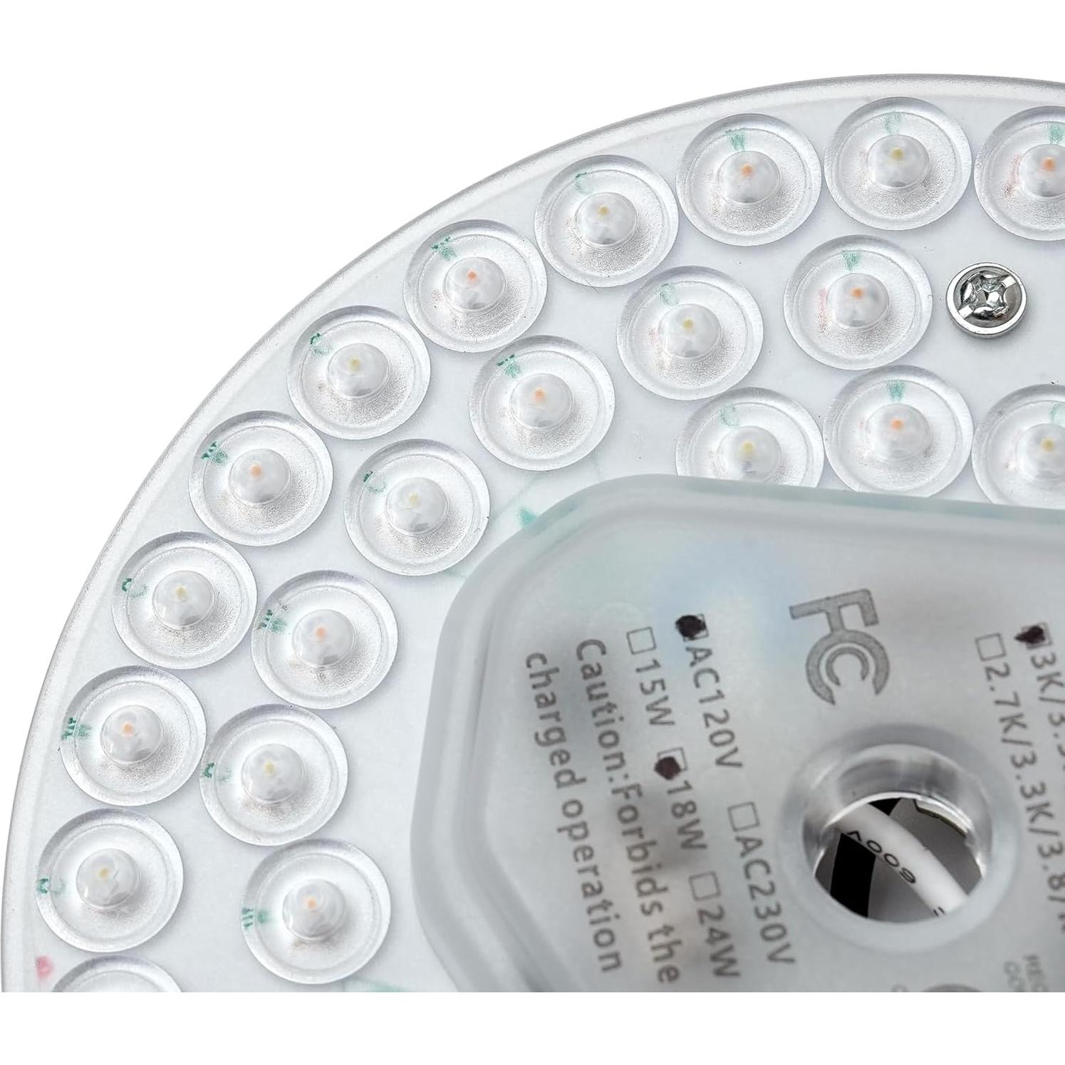 Kit Retrofit Luz Ventilador Techo LED 18W 2100LM 5CCT