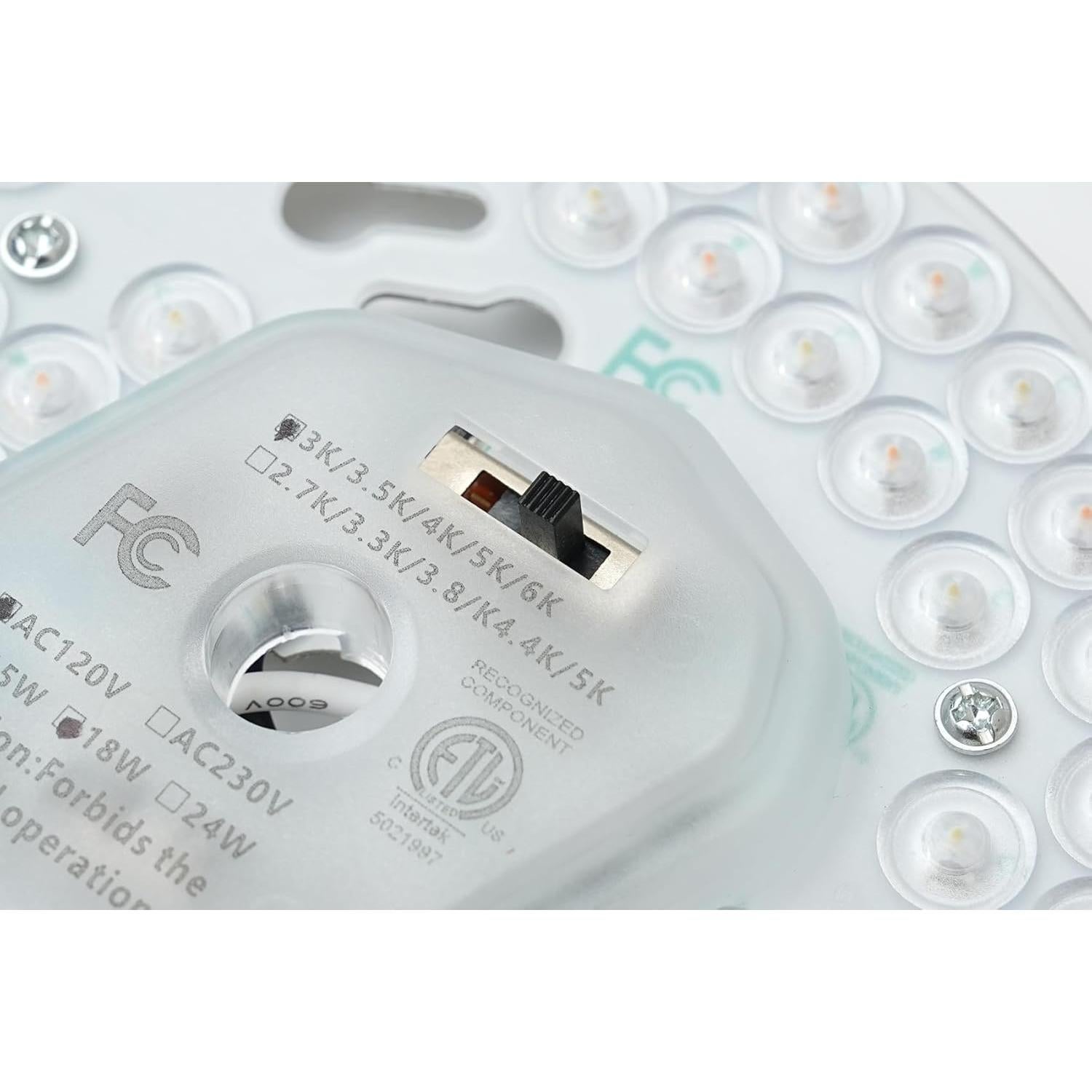 Kit Retrofit Luz Ventilador Techo LED 18W 2100LM 5CCT