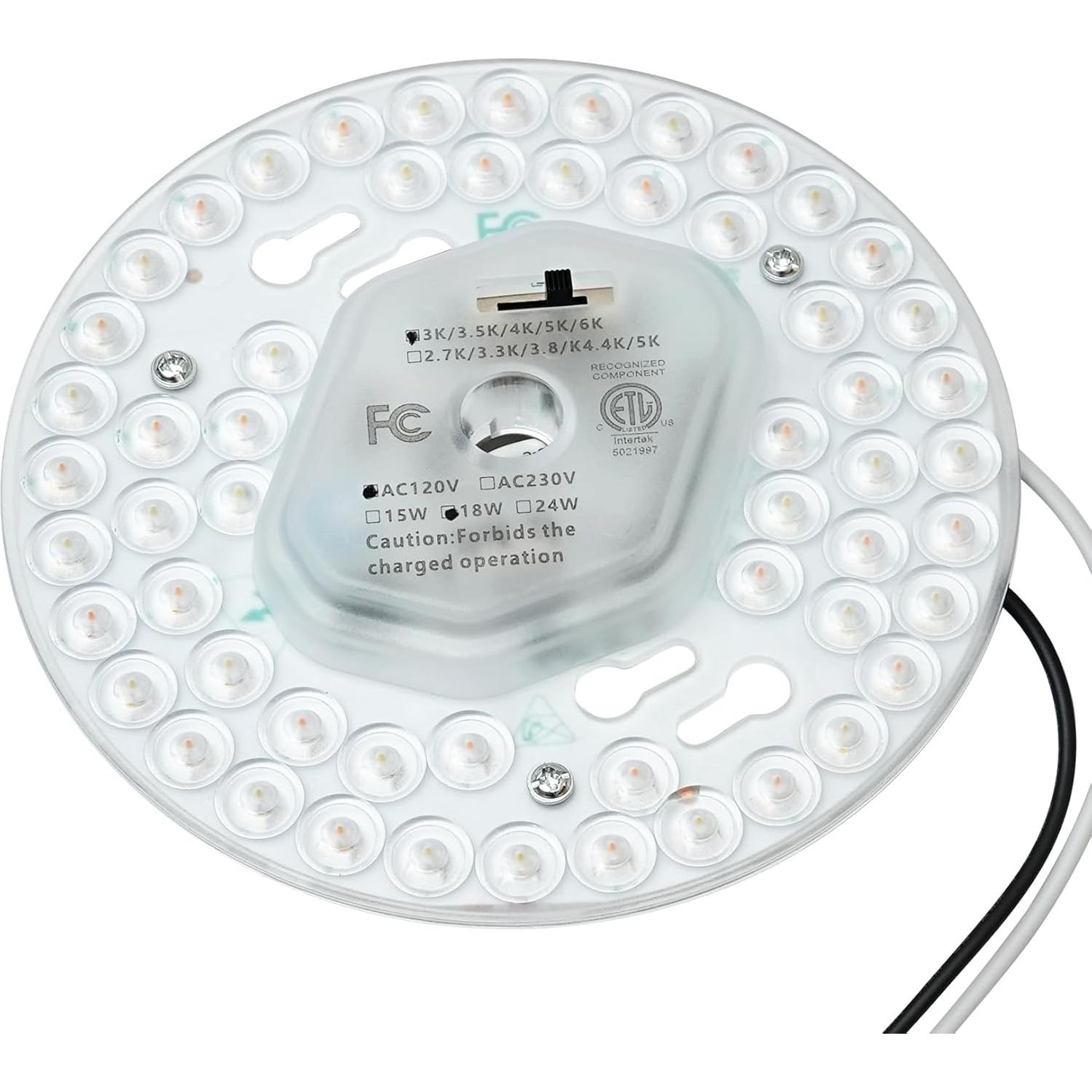 Kit Retrofit Luz Ventilador Techo LED 18W 2100LM 5CCT