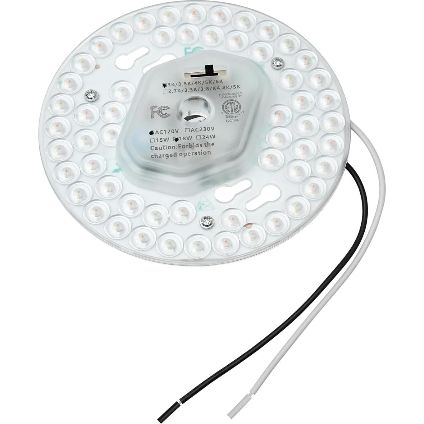 Kit Retrofit Luz Ventilador Techo LED 18W 2100LM 5CCT