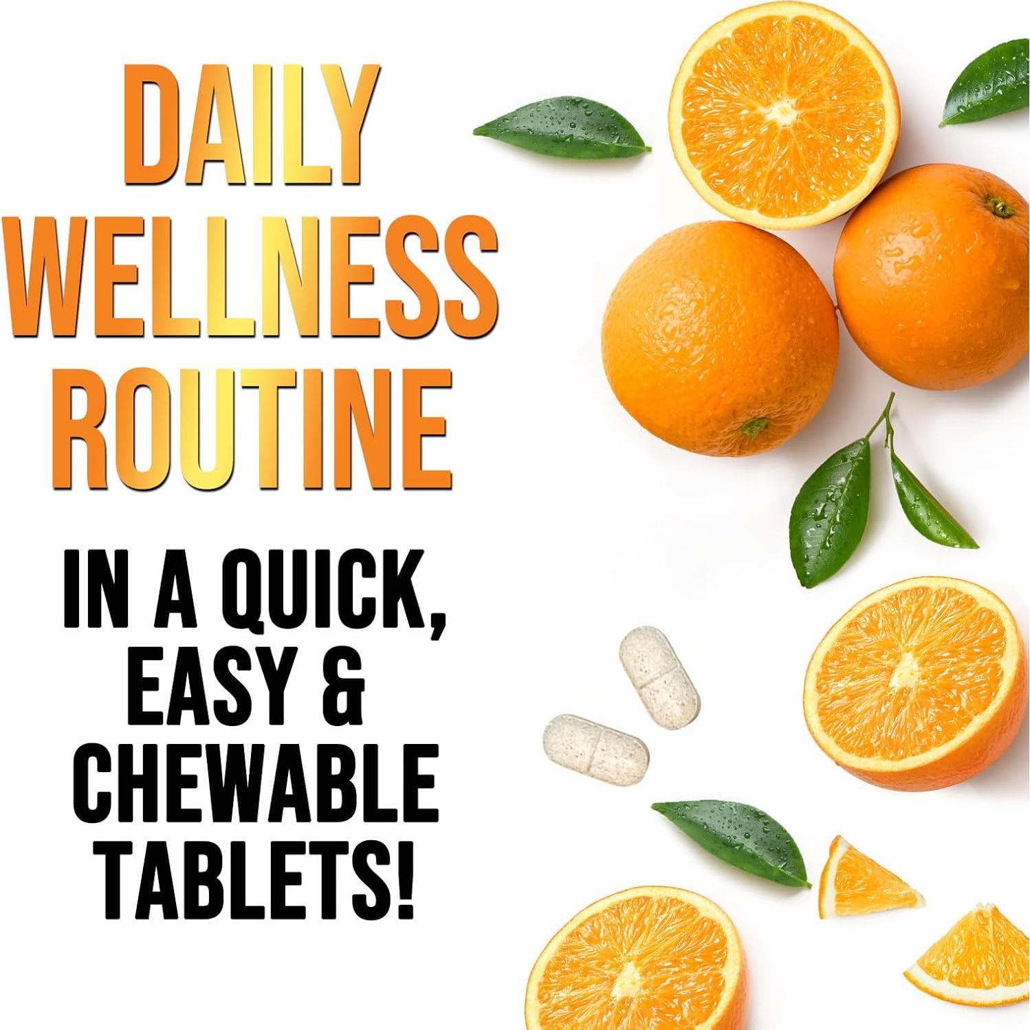 Suplemento de Vitamina C 1000mg Nature's Peak 60 Tabletas Masticables