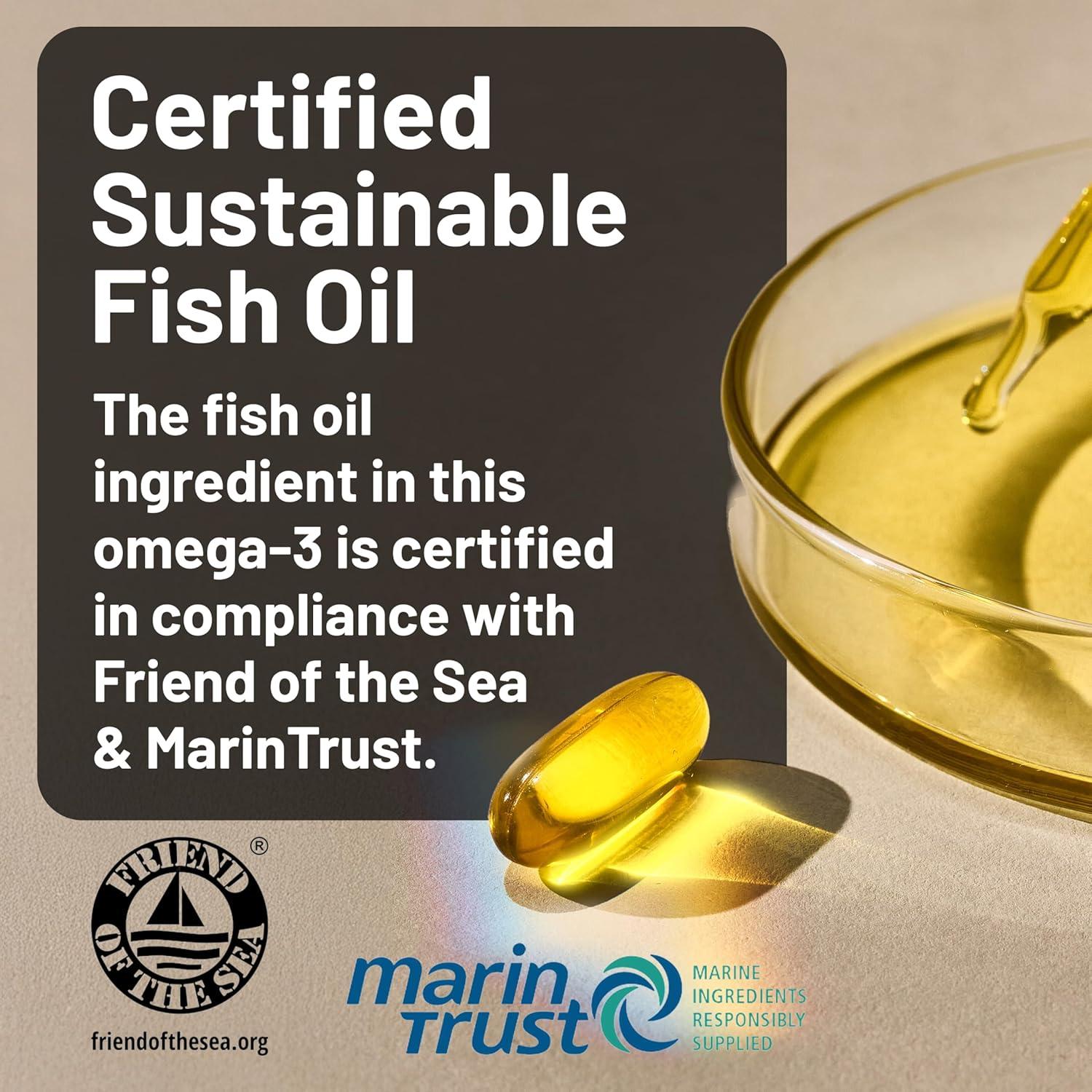 NatureWise Omega 3 Aceite de Pescado 2200 mg 60 Gelatinas Blandas