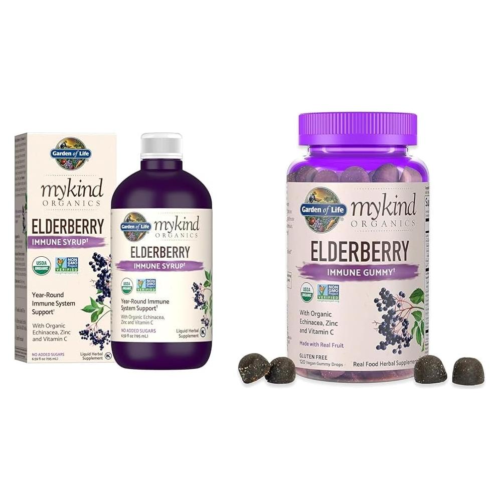 Jarabe Inmunológico Orgánico Jardín de Vida 195 ml + Gominolas 120 Unidades