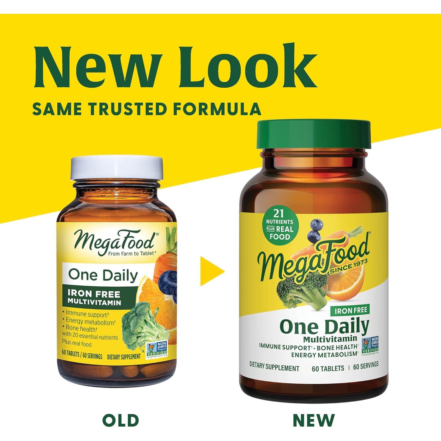 MegaFood One Daily Multivitamina Sin Hierro - 90 Tabletas