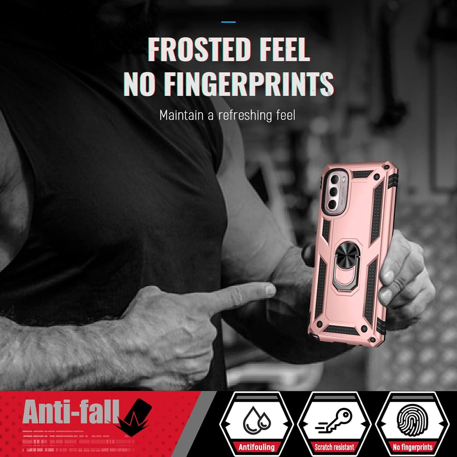 Funda Grado Militar PUSHIMEI para Moto G Stylus 5G 2022 - Rosa