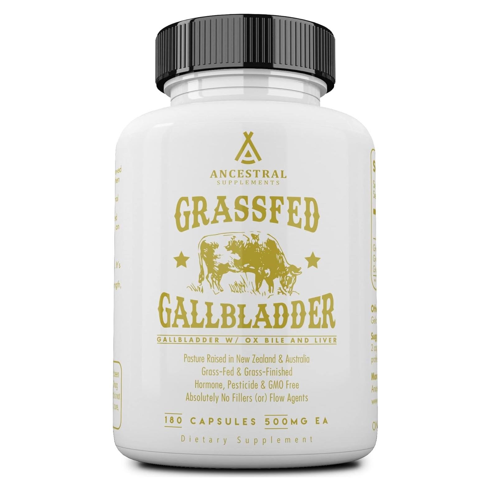 Suplemento de Vesícula Biliar Ancestral 180 Cápsulas 500mg