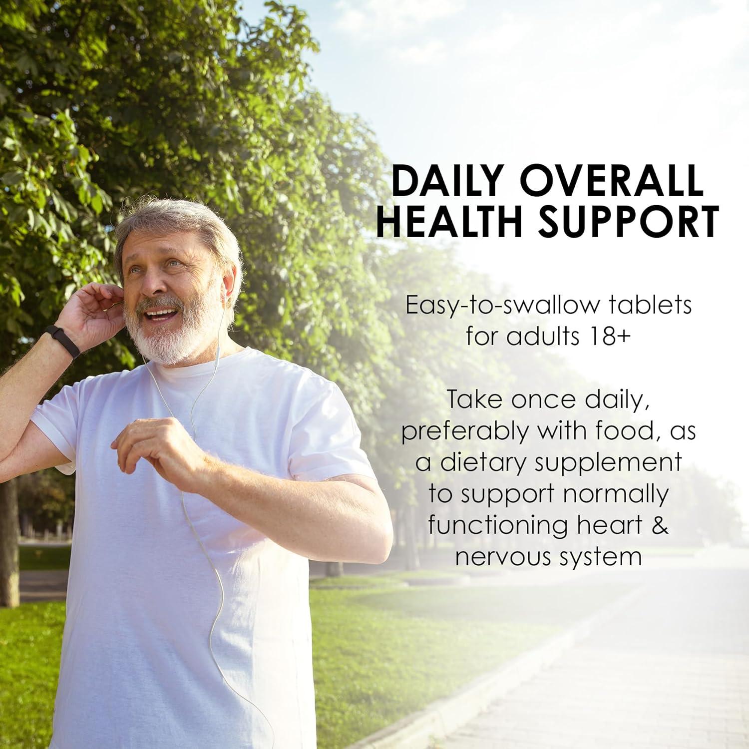 Suplemento Dietético Mason Natural Magnesio 500 mg y Vitamina D3 3000 UI con Cúrcuma 150 mg - 60 Tabletas