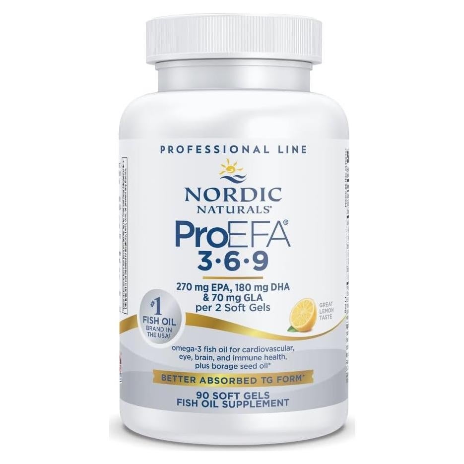 Nordic Naturals ProEFA 3-6-9 Geles Blandos 90 ct Omega-3 Limón