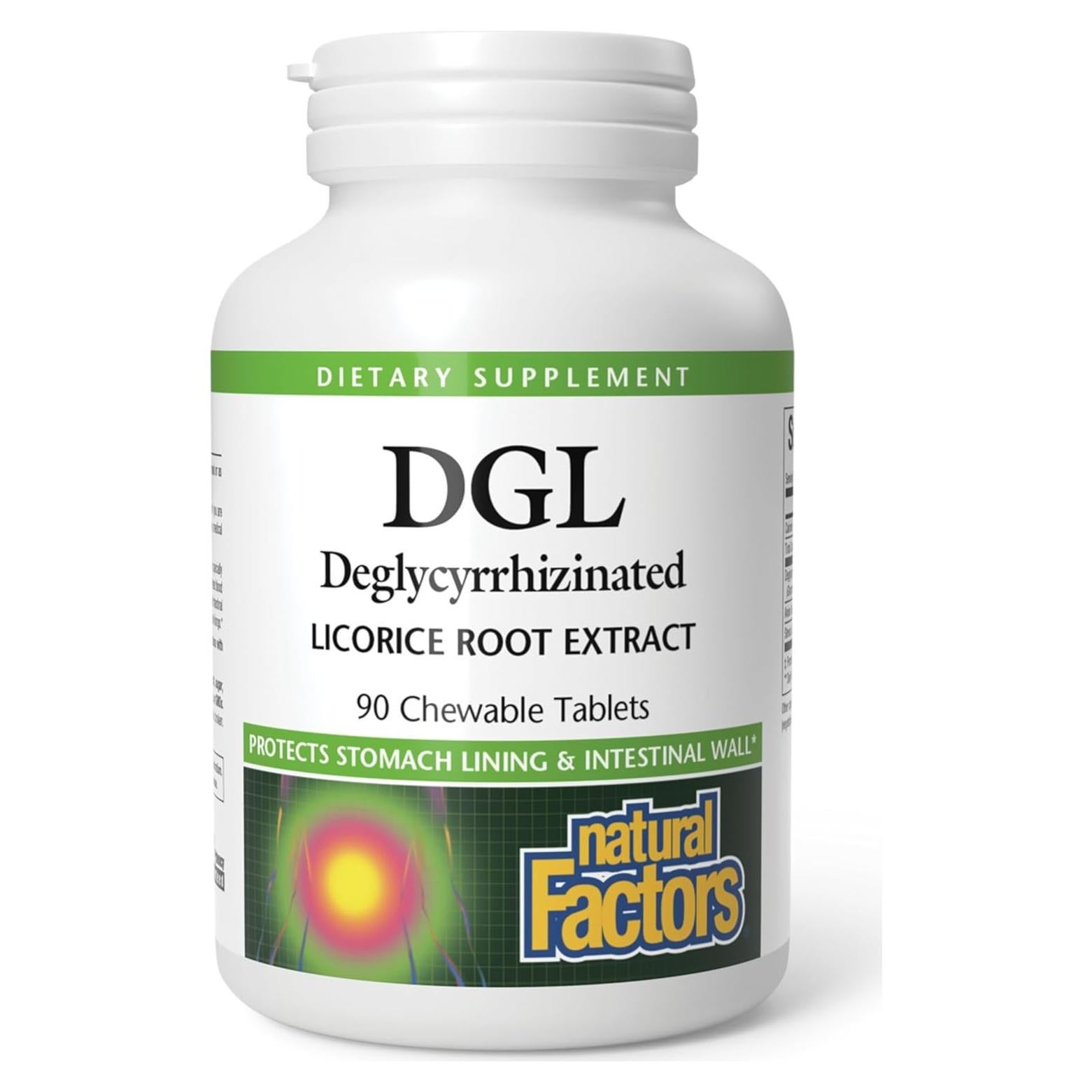 DGL Masticable 400 mg Factores Naturales 90 Tabletas Digestivas