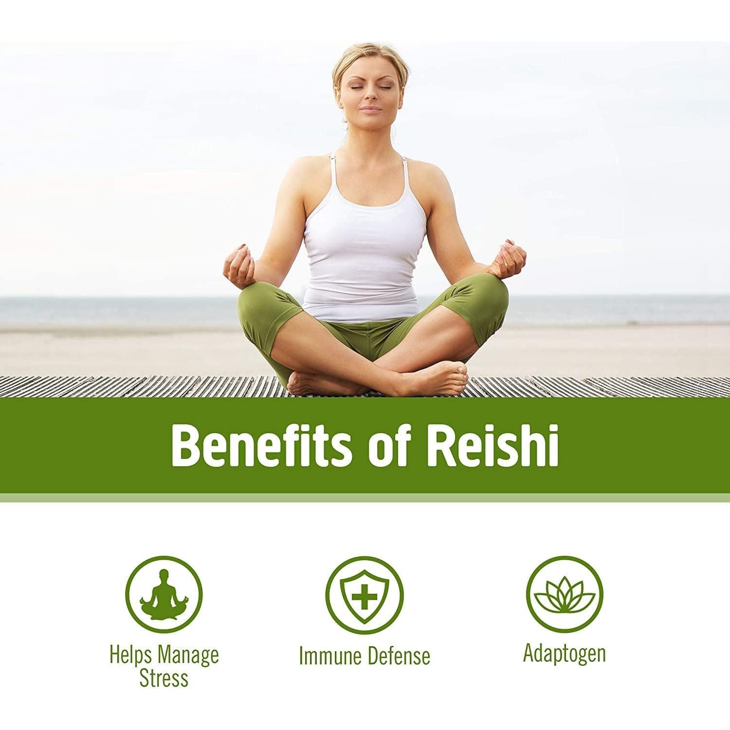 Cápsulas de Hongo Reishi Om Mushroom 90 Unidades Adaptógeno