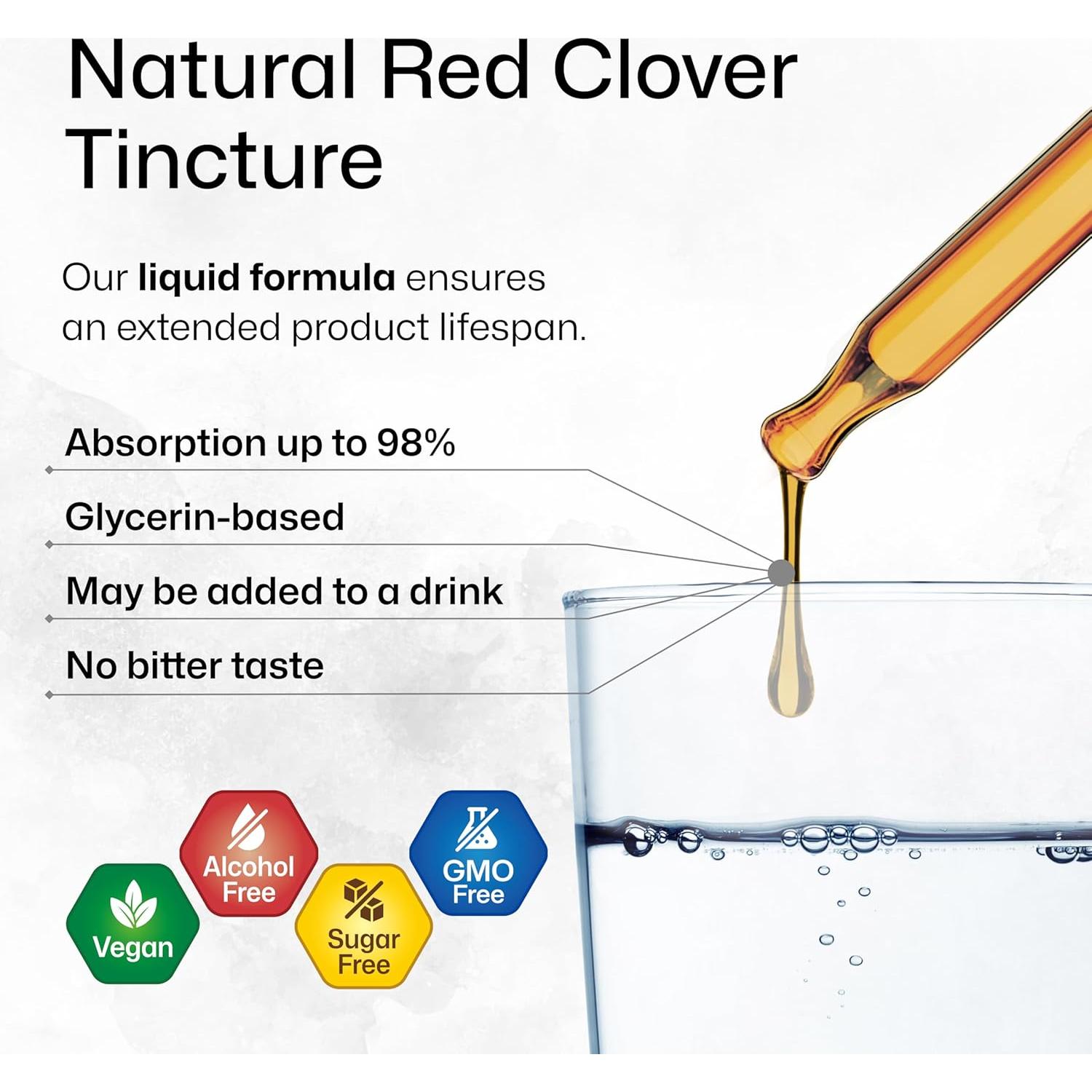 Tintura de Trébol Rojo Bio Krauter 59.15 ml - Suplemento Vegano