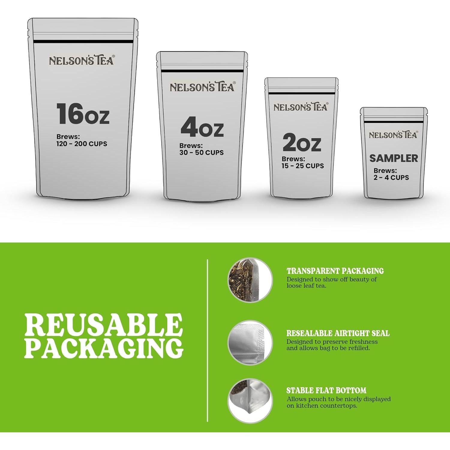 Té de Nelson - Corteza de Raíz de Sassafras 28.35g - Sin Cafeína