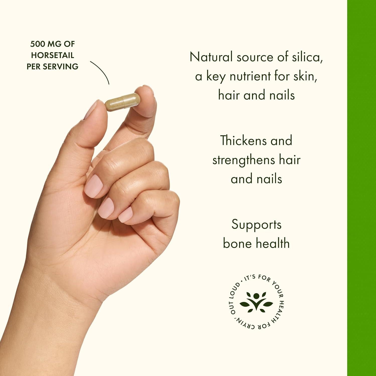 Suplemento Herbal Cola de Caballo Swanson 90 Cápsulas 500mg