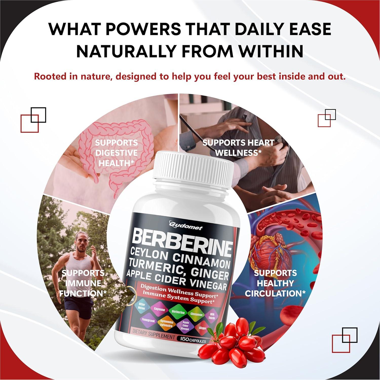 Suplemento de Berberina Gudomet 150 Cápsulas 14 en 1