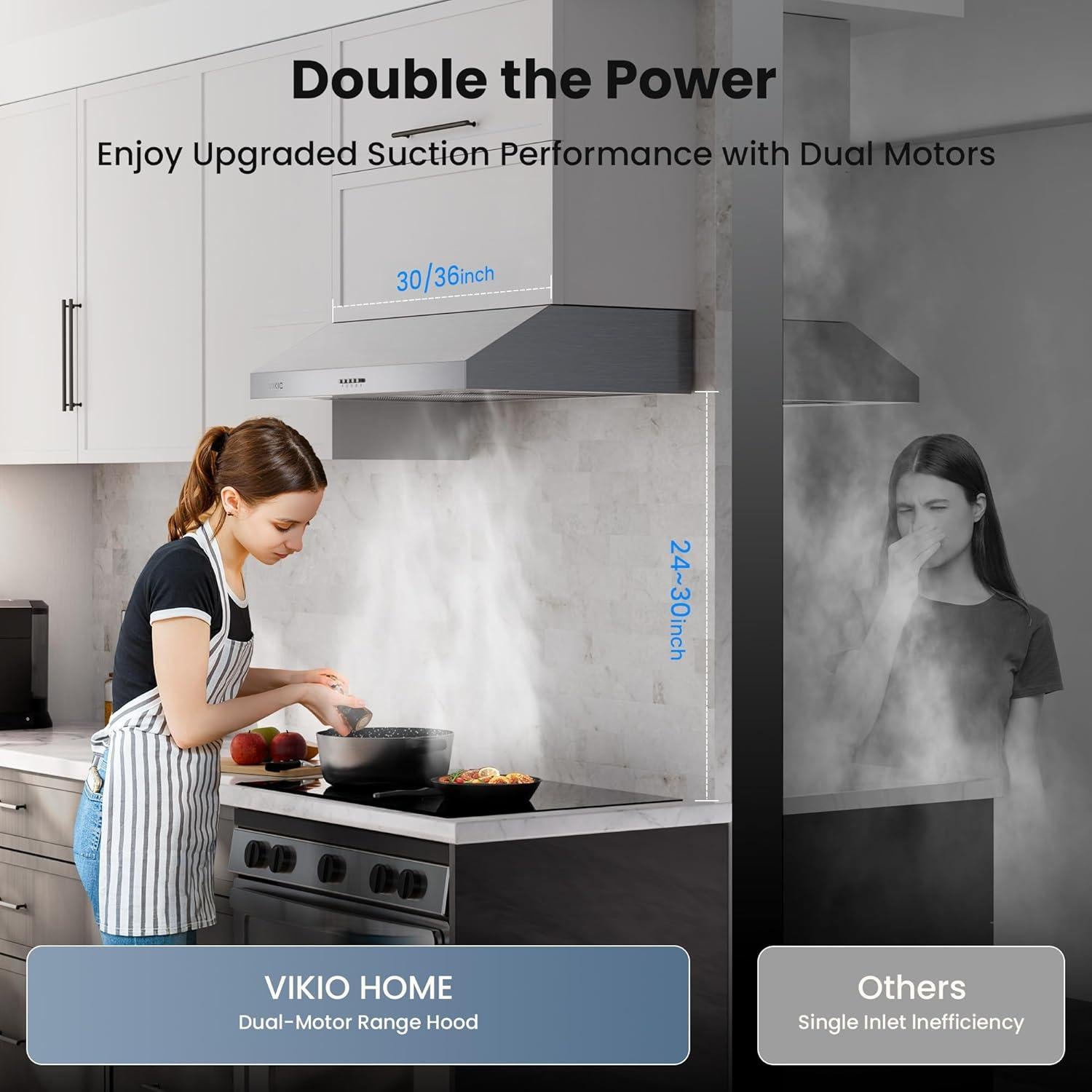 Campana Extractora de Gabinete VIKIO 36" 580 CFM Acero Inoxidable