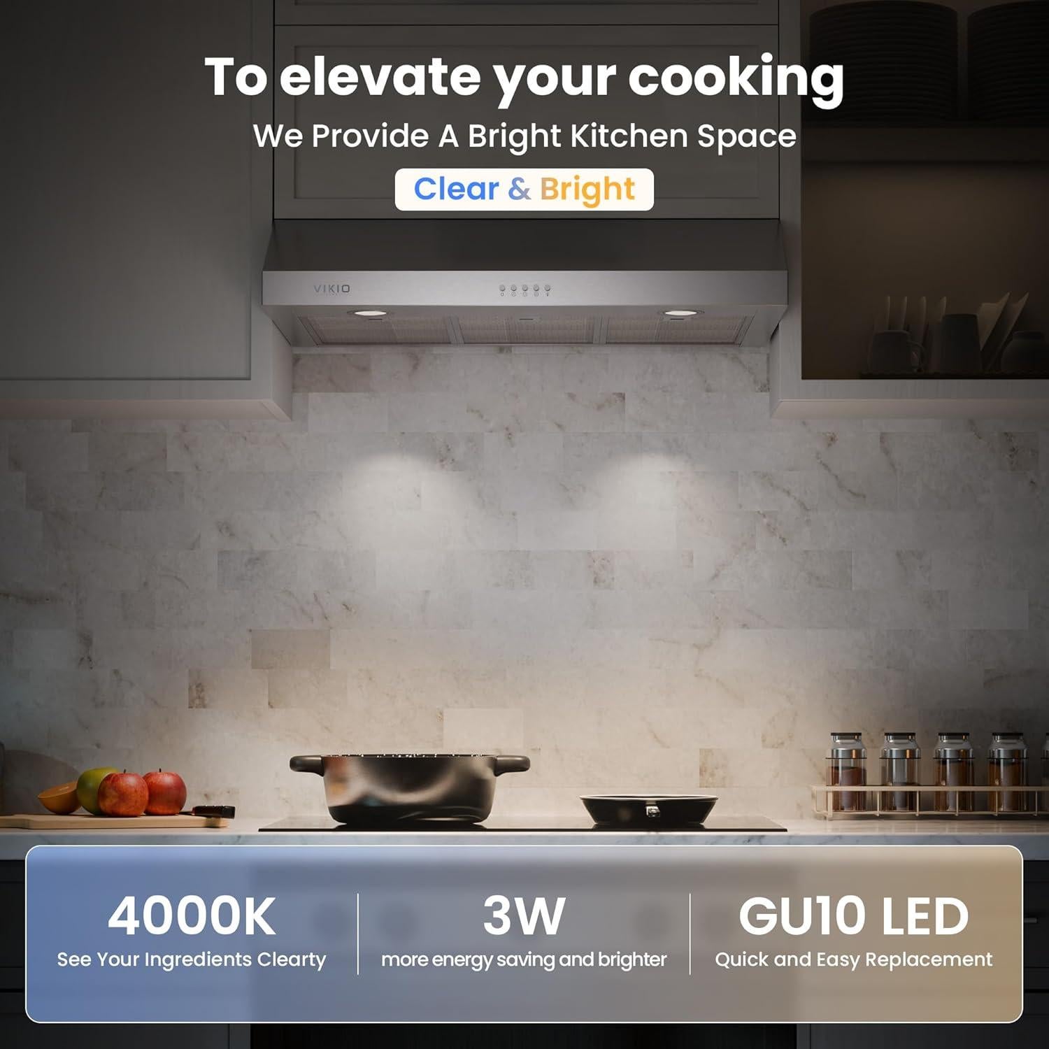 Campana Extractora de Gabinete VIKIO 36" 580 CFM Acero Inoxidable