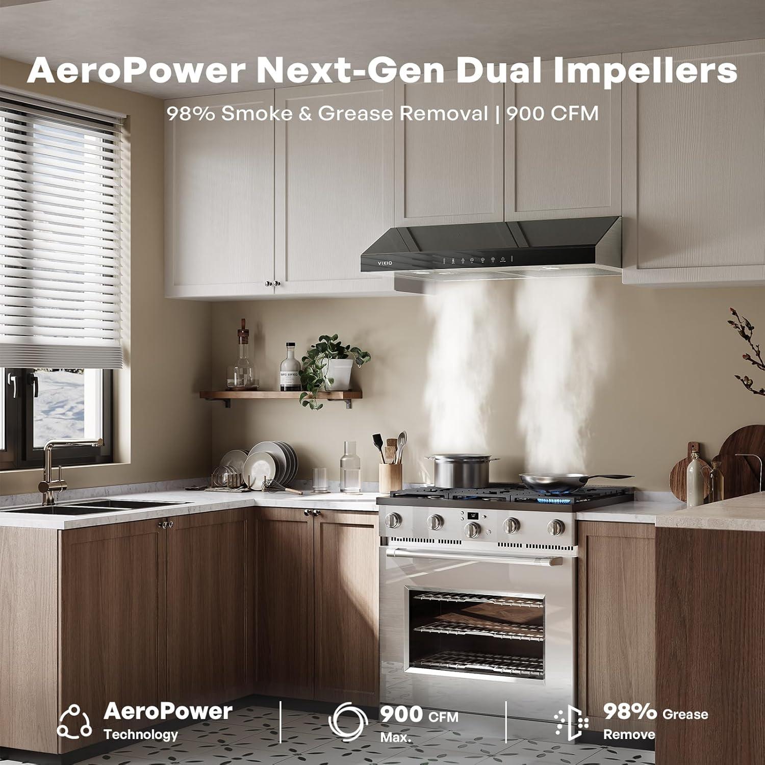 Campana Extractora de Gabinete VIKIO 30 Pulgadas 900 CFM