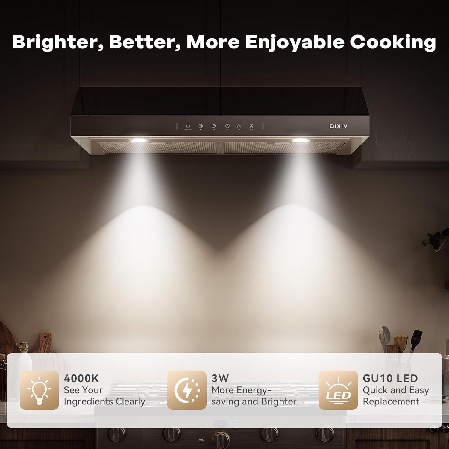 Campana Extractora de Gabinete VIKIO 30 Pulgadas 900 CFM