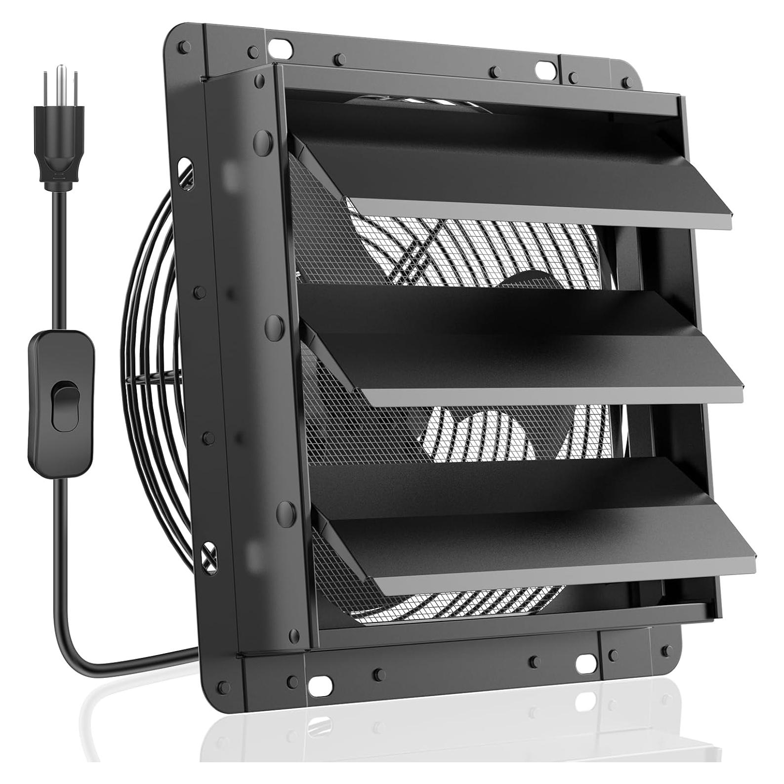 Ventilador de Escape HG Power 10" Bajo Ruido 647CFM Negro