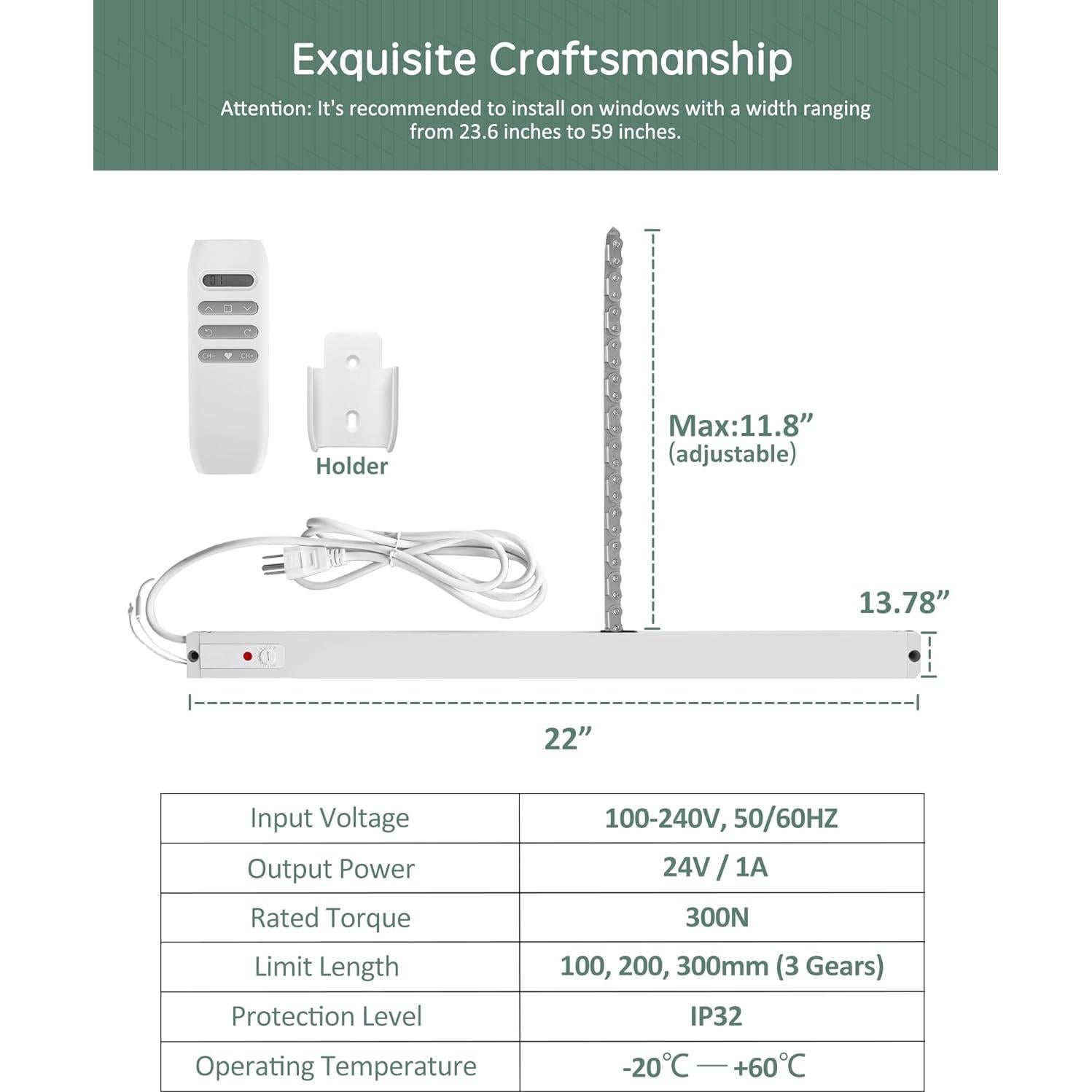 Abridor de Ventanas Automático Yoolax con Control WiFi y Voz