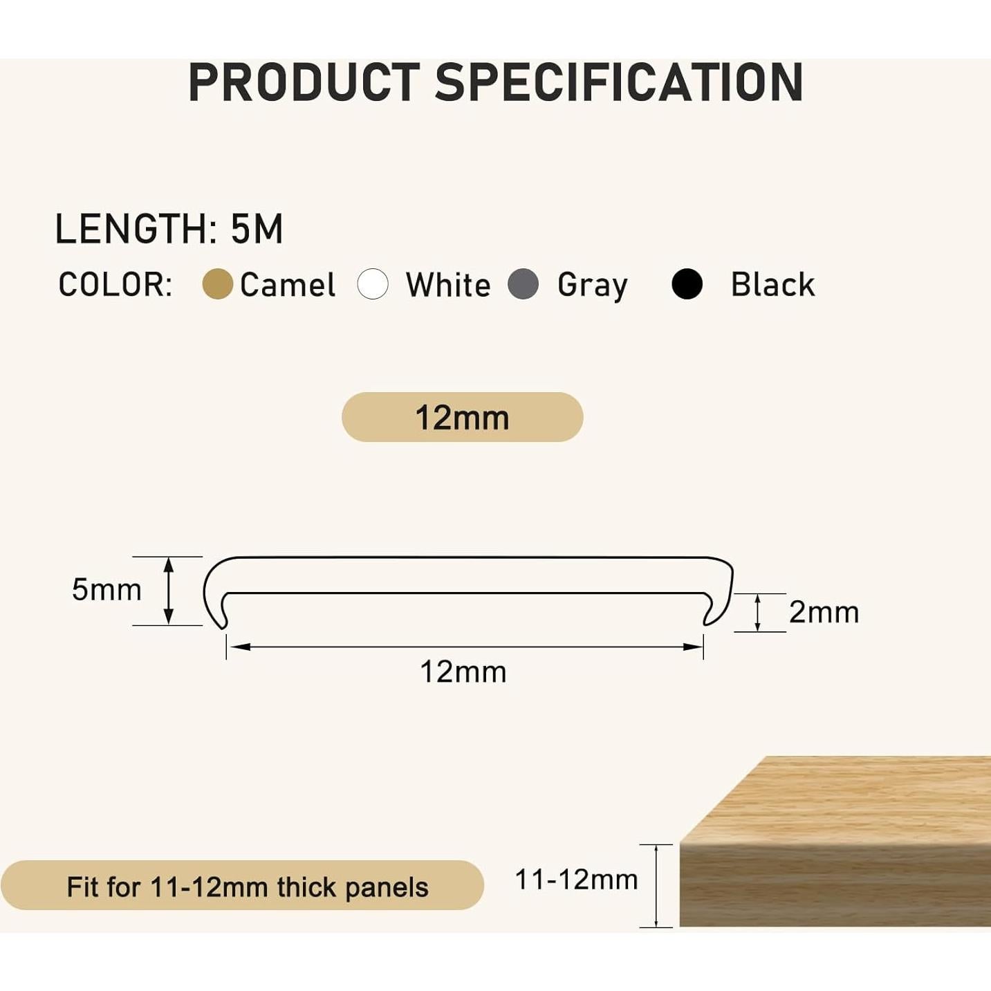 Banda de Bisel Autoadhesiva HeiPen 12mm x 5m Negra