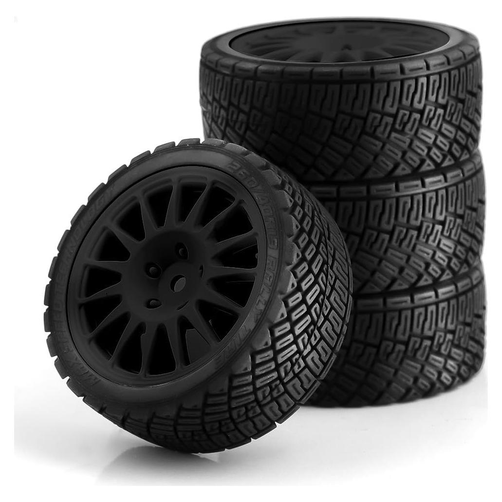 Neumáticos de Rally RC 1/10 Chanmoo 67mm 4 Pcs Hex 12mm