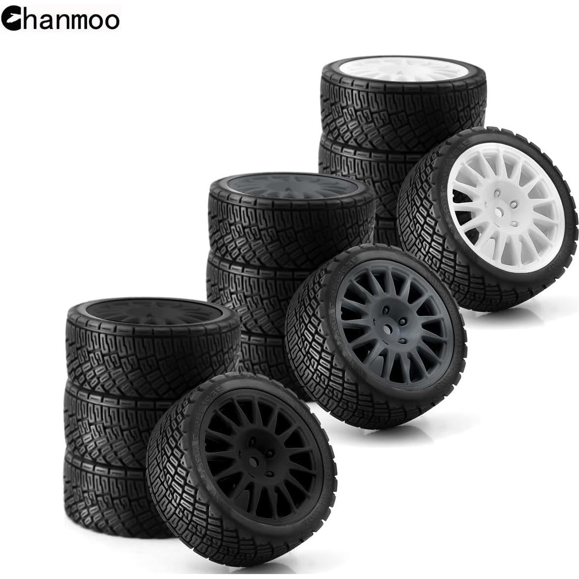 Neumáticos de Rally RC 1/10 Chanmoo 67mm 4 Pcs Hex 12mm