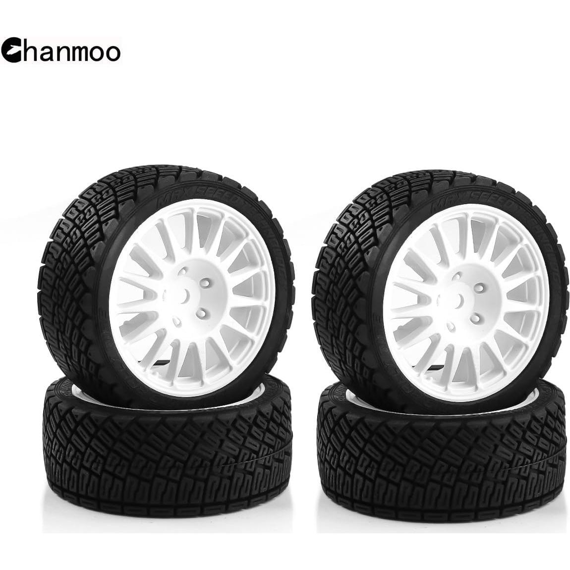 Neumáticos de Rally RC 1/10 Chanmoo 67mm 4 Pcs Hex 12mm
