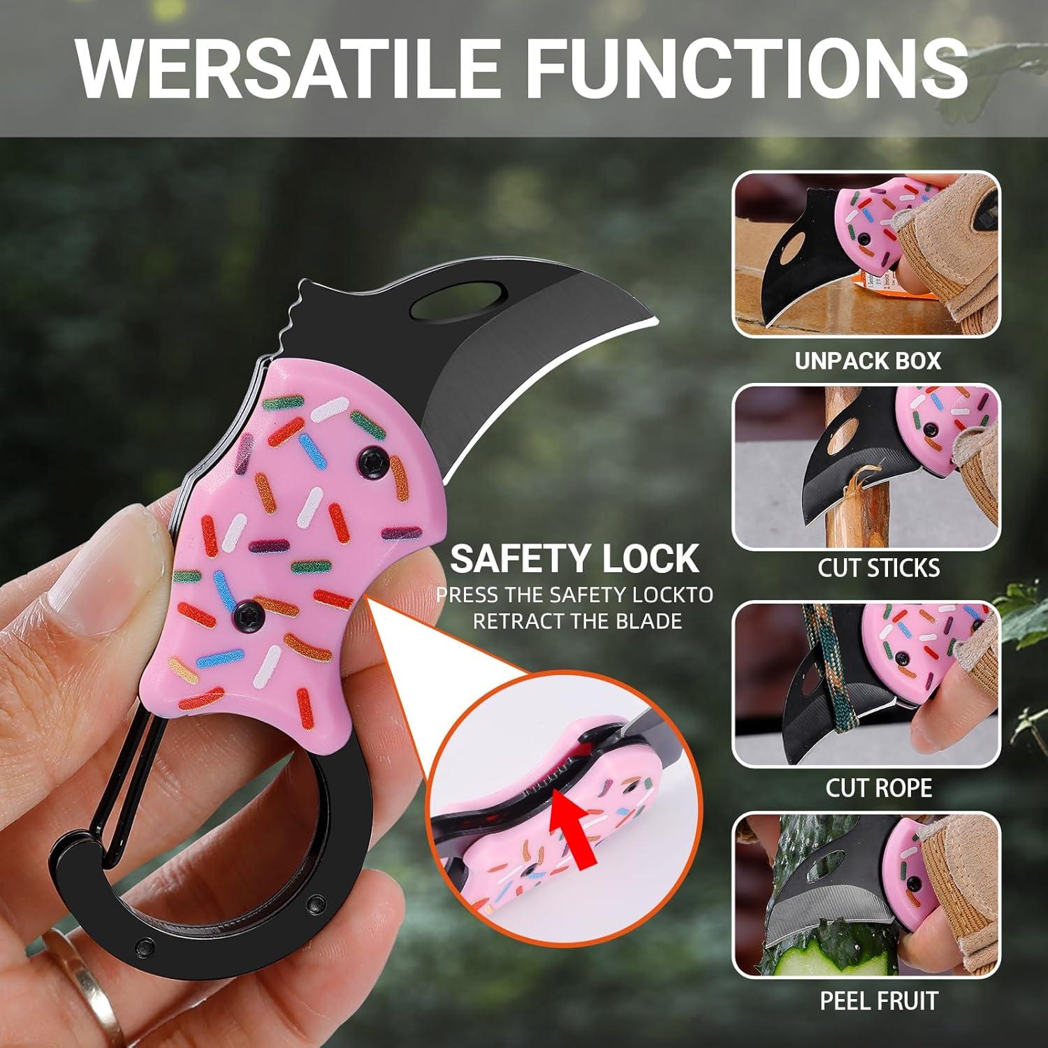 Cuchillo Plegable Táctico Gaizda 3.4cm Acero Inoxidable Donut