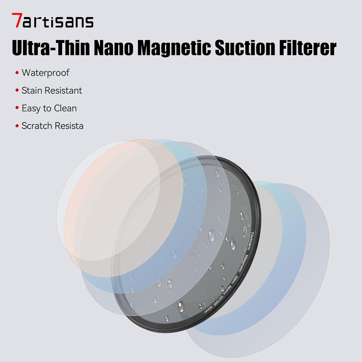 Set de Filtros Magnéticos 7artisans 5 en 1 67mm para Fotografía