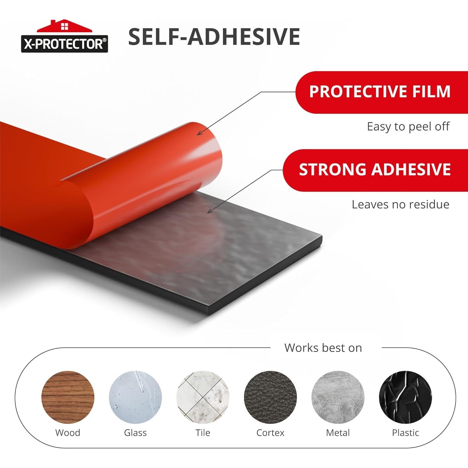 Tira de Sellado de Caucho X-Protector 3.05m Adhesiva Multiusos