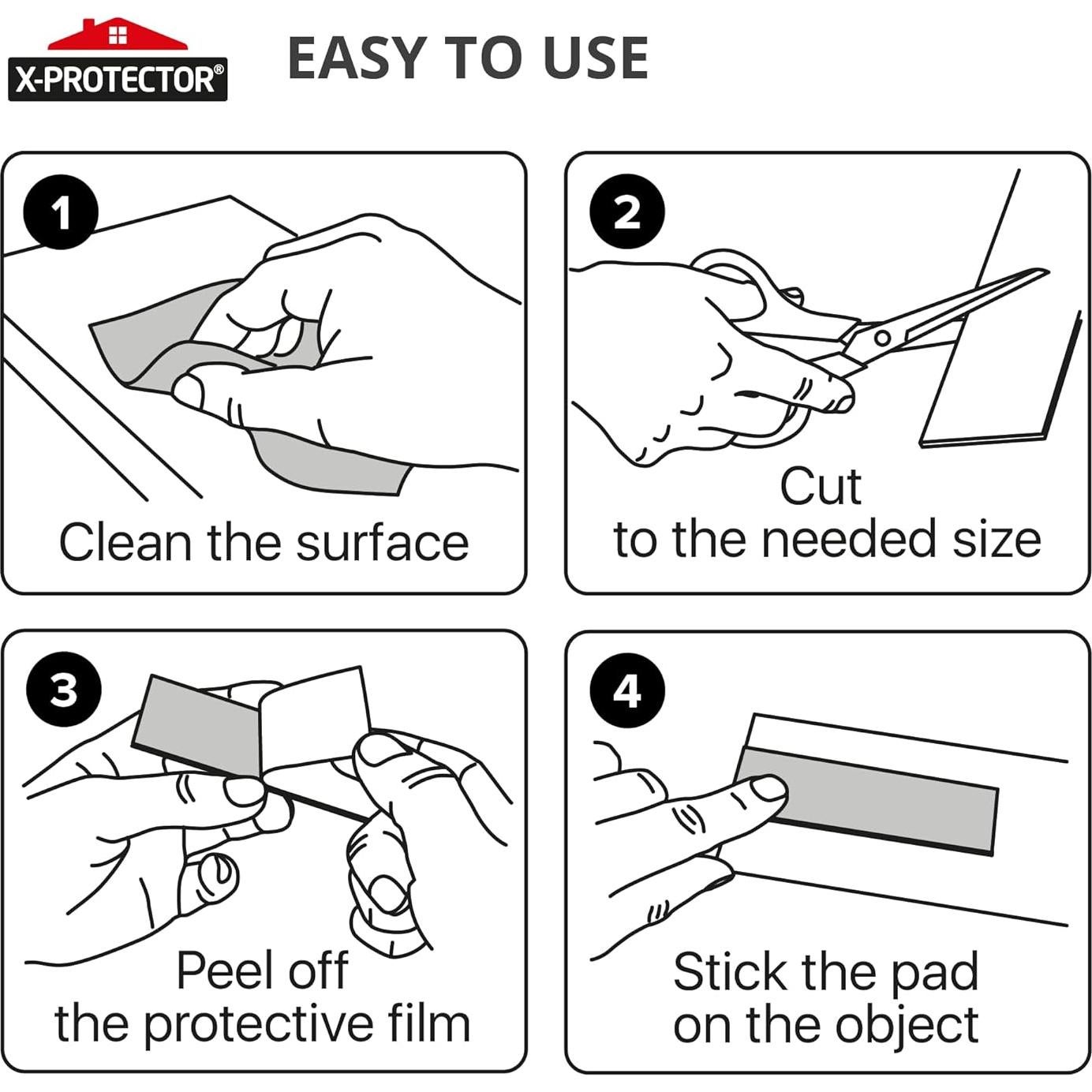 Tira de Sellado de Caucho X-Protector 3.05m Adhesiva Multiusos