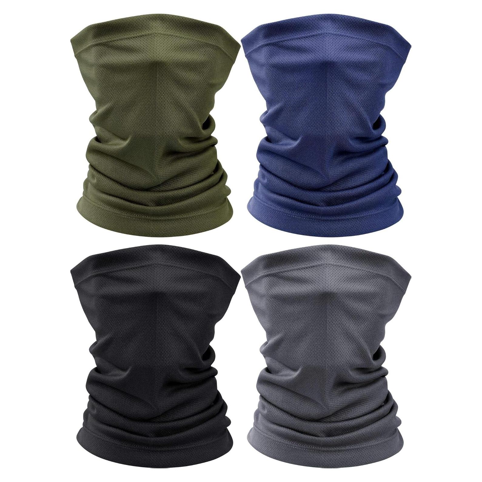 Geyoga 4 Pcs Gaiter Cuello Máscara Facial UV Verano