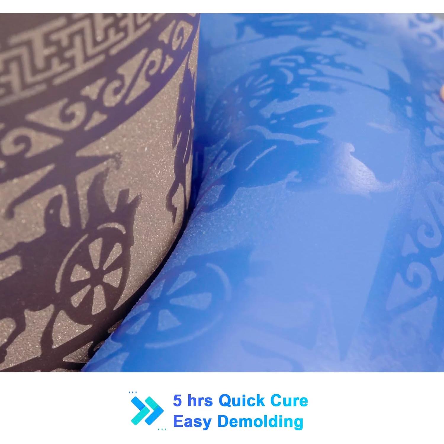 Kit de Moldes de Silicona BBDINO 38.8 Oz 30A Azul Zafiro