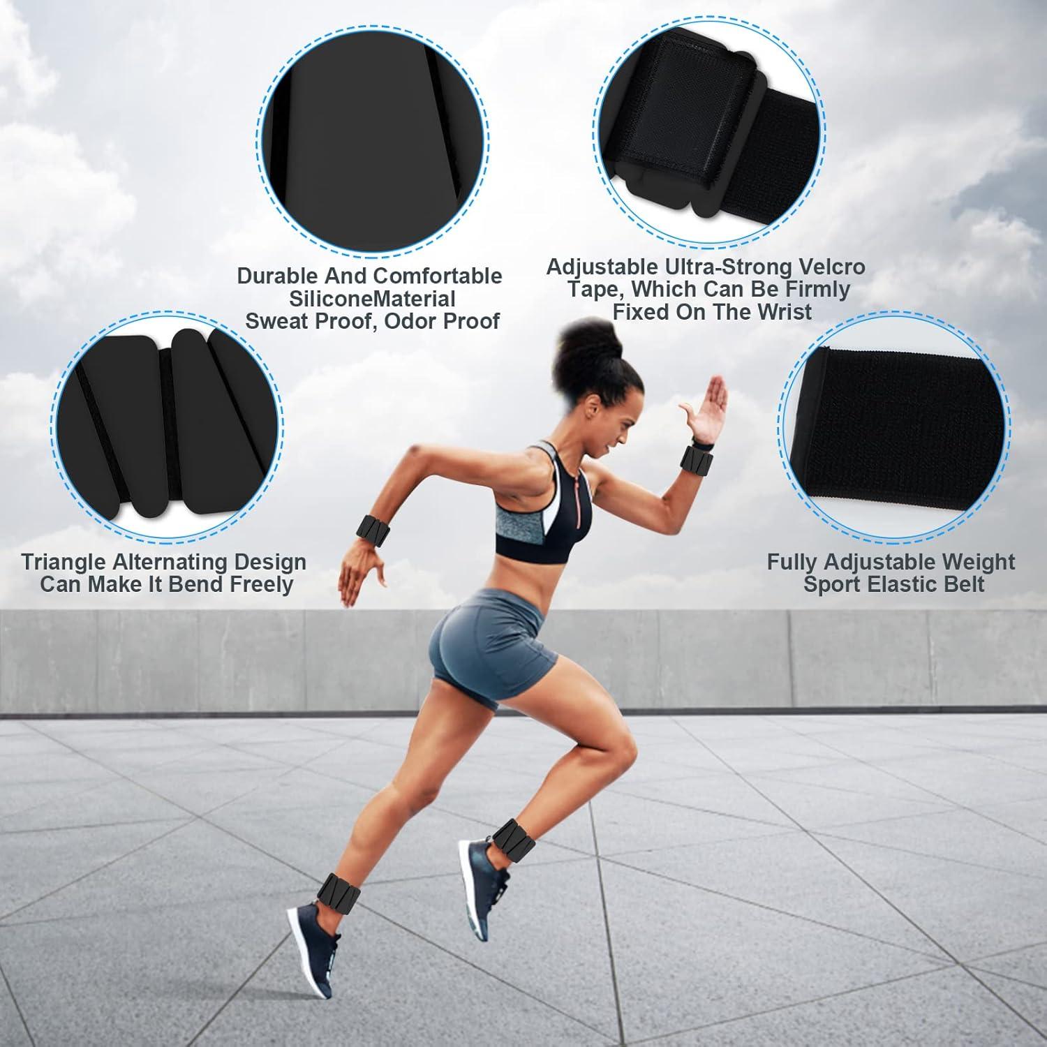 Conjunto de Pesas para Muñeca MXiiXM Ajustables 0.9kg