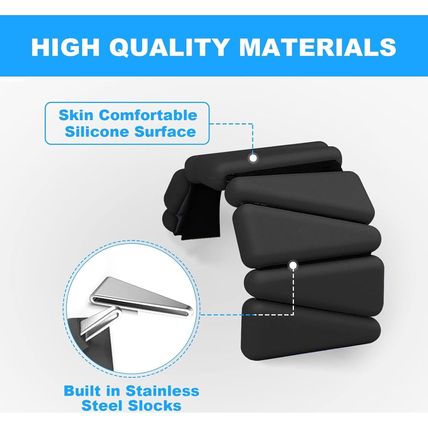 Conjunto de Pesas para Muñeca MXiiXM Ajustables 0.9kg