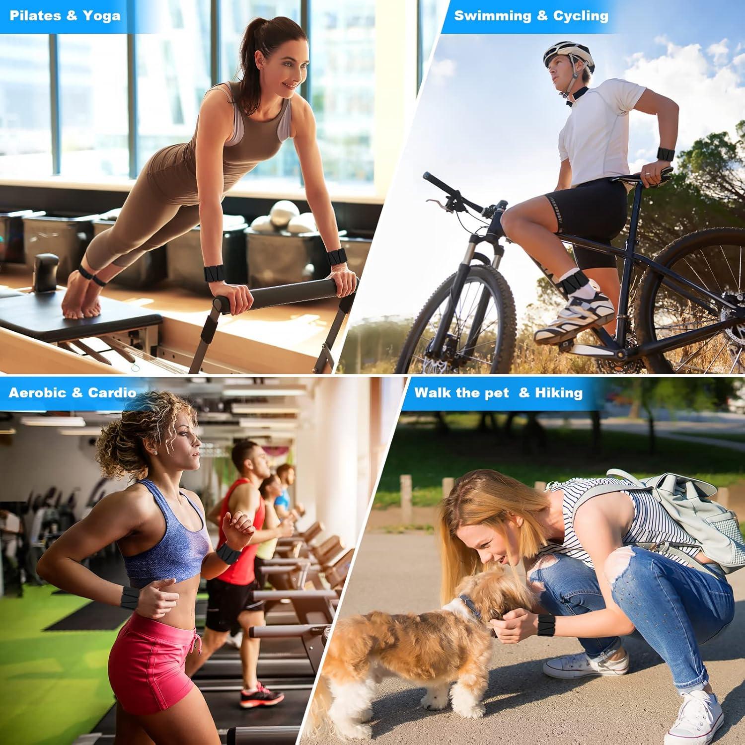 Conjunto de Pesas para Muñeca MXiiXM Ajustables 0.9kg