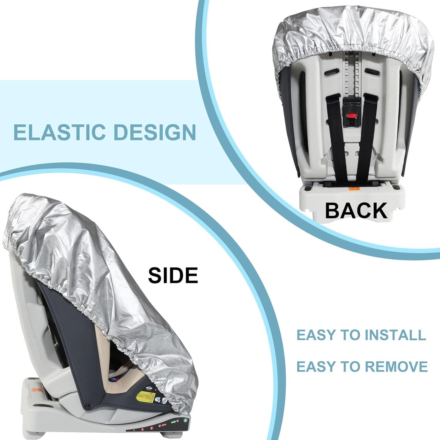 Cubierta de Sombra para Asiento de Auto Bebé Hirritale 3 Capas UV