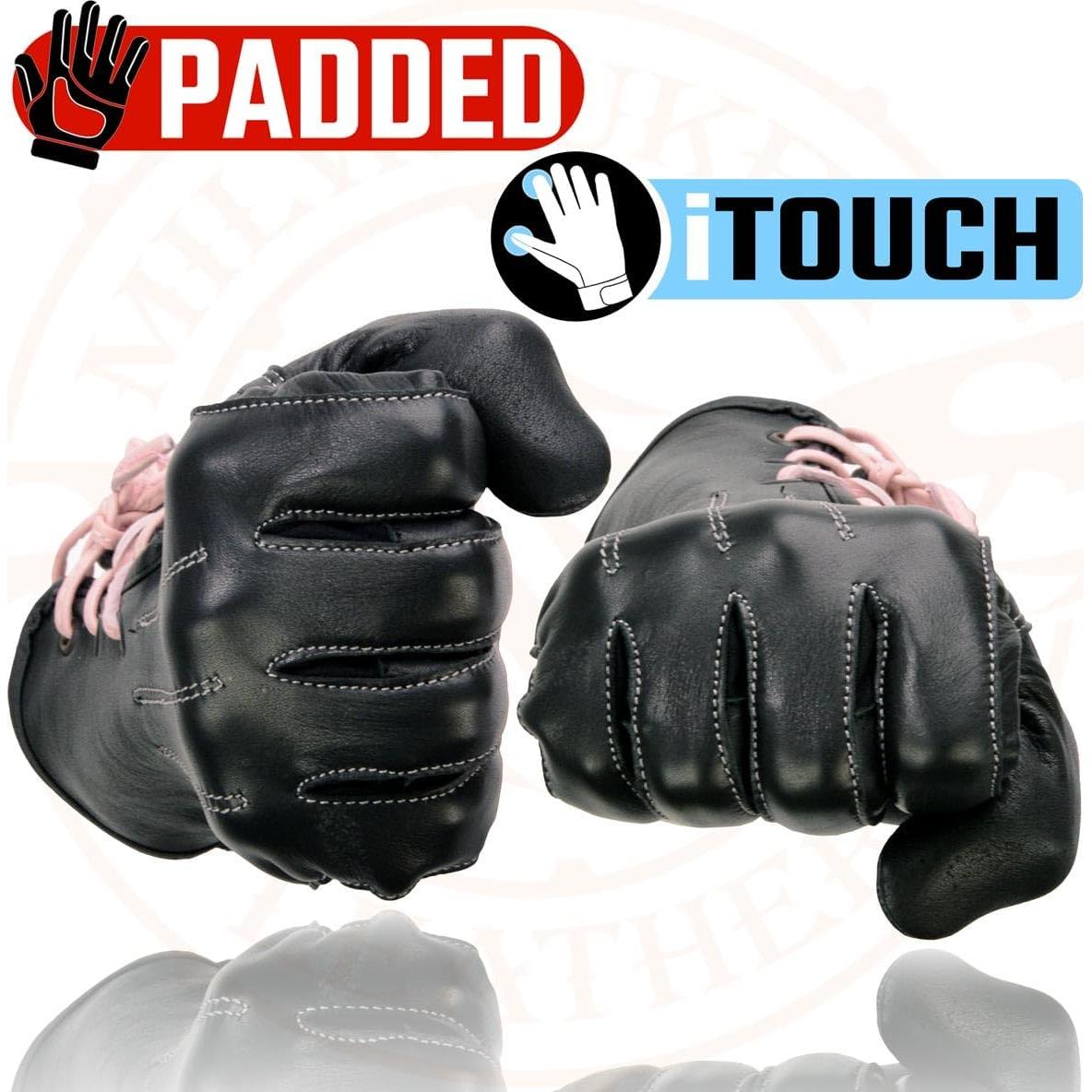 Guantes de Conducción de Cuero Milwaukee - Medianos con Gel