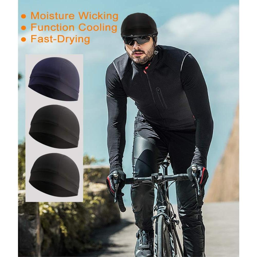 Paquete de 3 Gorras Enfriadoras Baku Silk para Ciclismo
