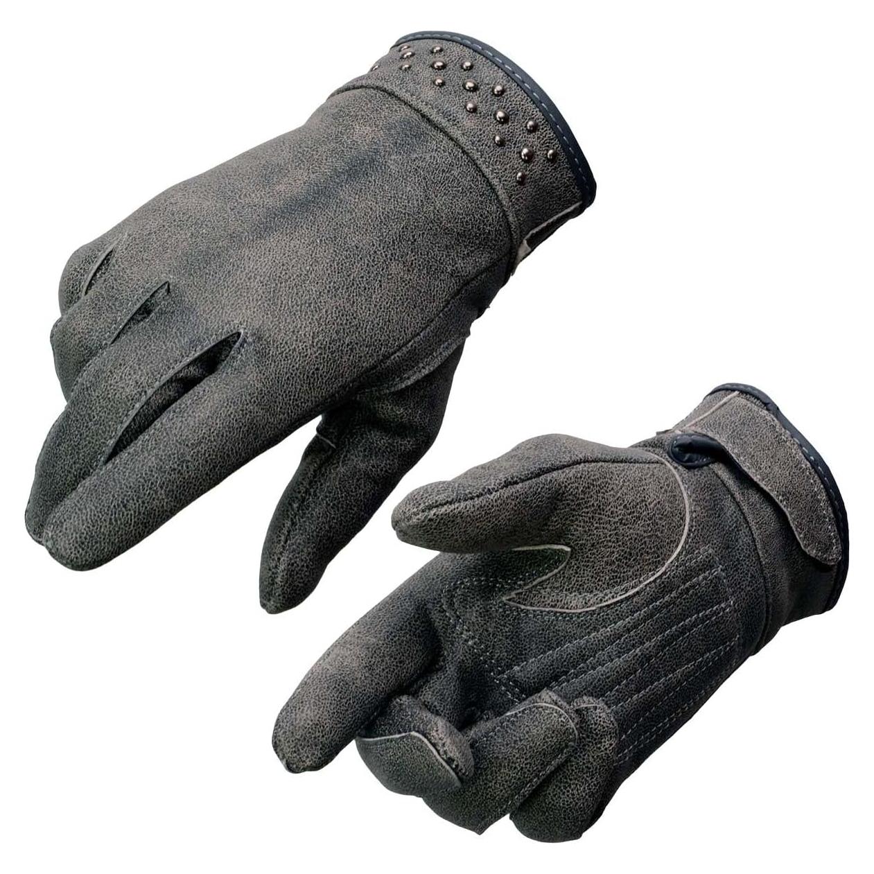 Guantes de Conducción Milwaukee Leather 3X Gris con Gel
