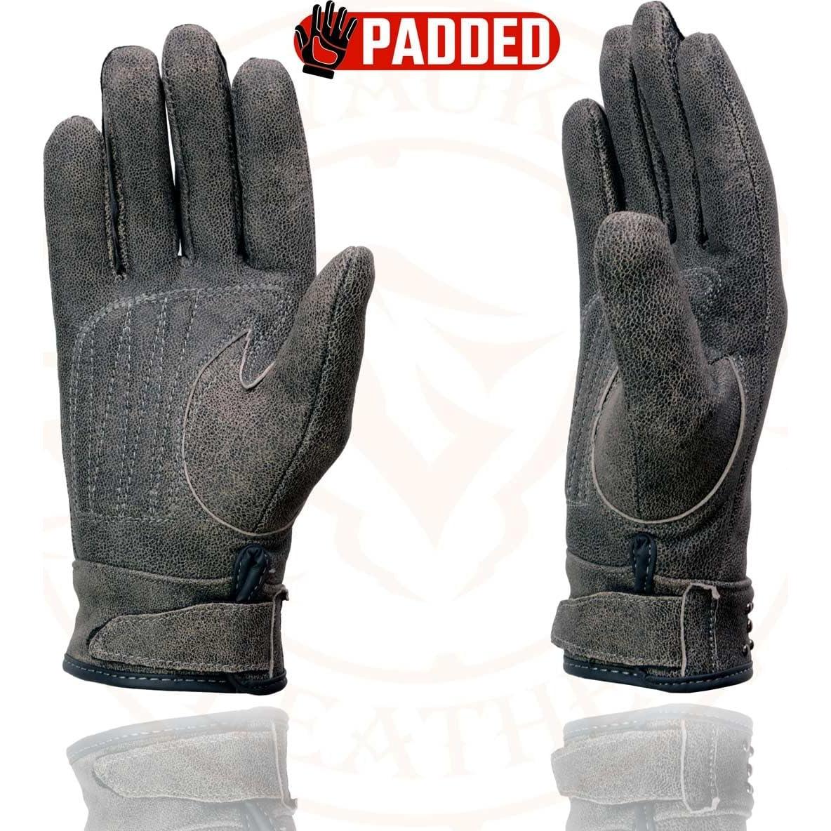Guantes de Conducción Milwaukee Leather 3X Gris con Gel
