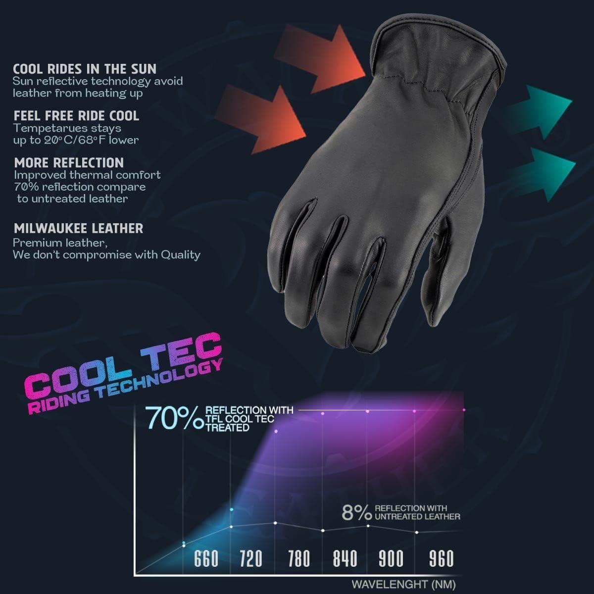 Guantes de Cuero Cool-Tec para Mujeres Milwaukee 2X Negro
