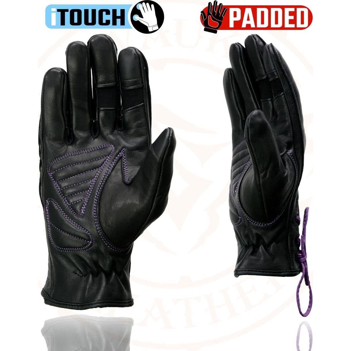 Guantes de Cuero para Mujeres Milwaukee Leather MG7771 - Pequeño