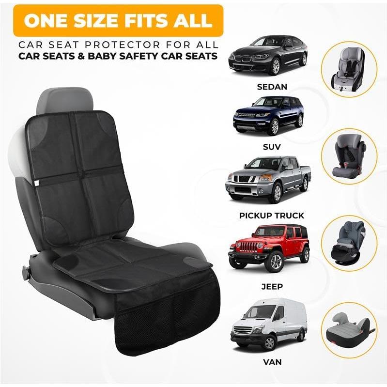 Protector de Asiento de Coche EcoNour 600D Impermeable Negro